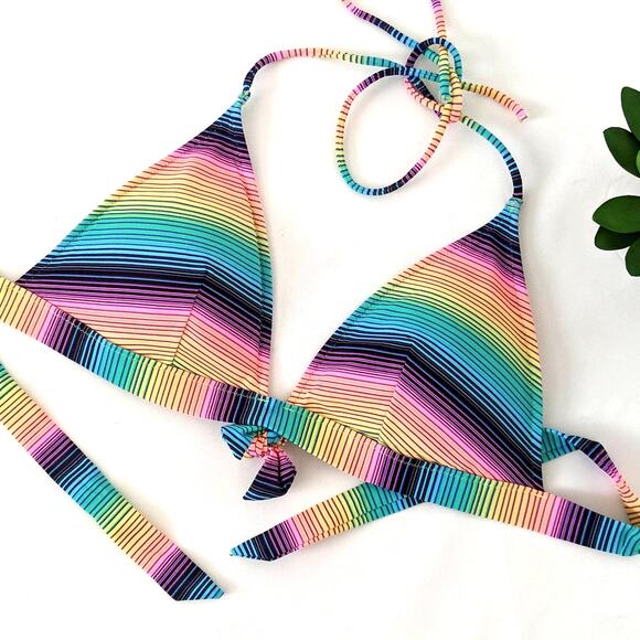 Victoria's Secret Push Up Bikini Halter Top Y2K L - Picture 4 of 8